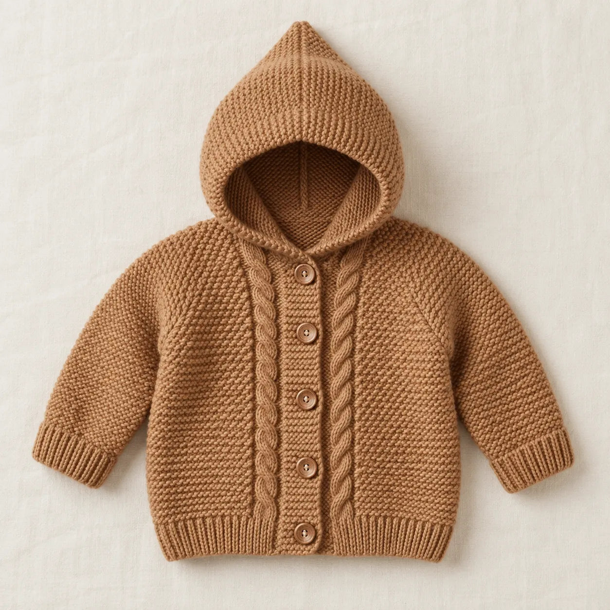 Baby Hooded Cardigan Knitting Pattern