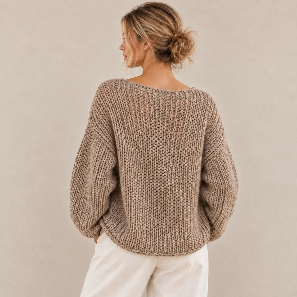 Oversized Pullover Knitting Pattern