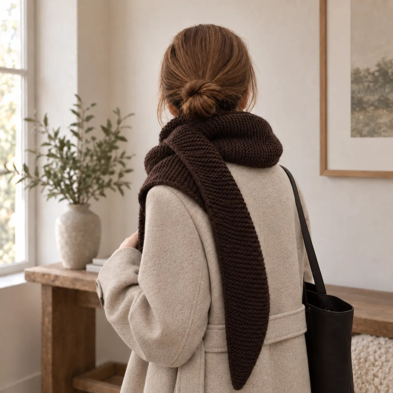 Hooded Scarf Knitting Pattern