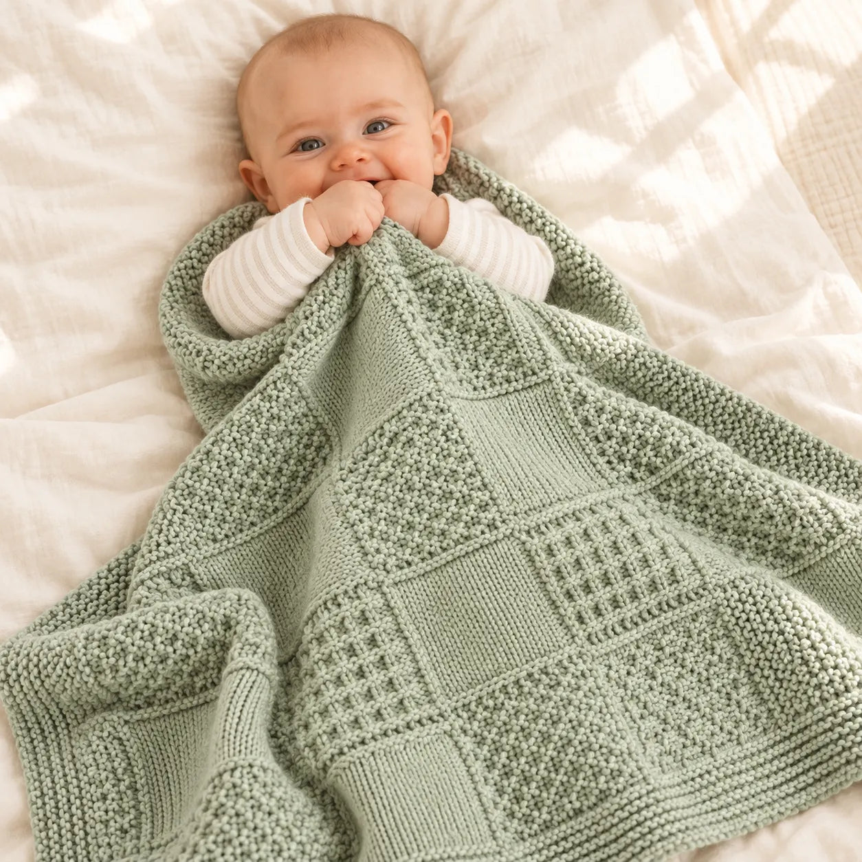 Vintage Patchwork Blanket Knitting Pattern