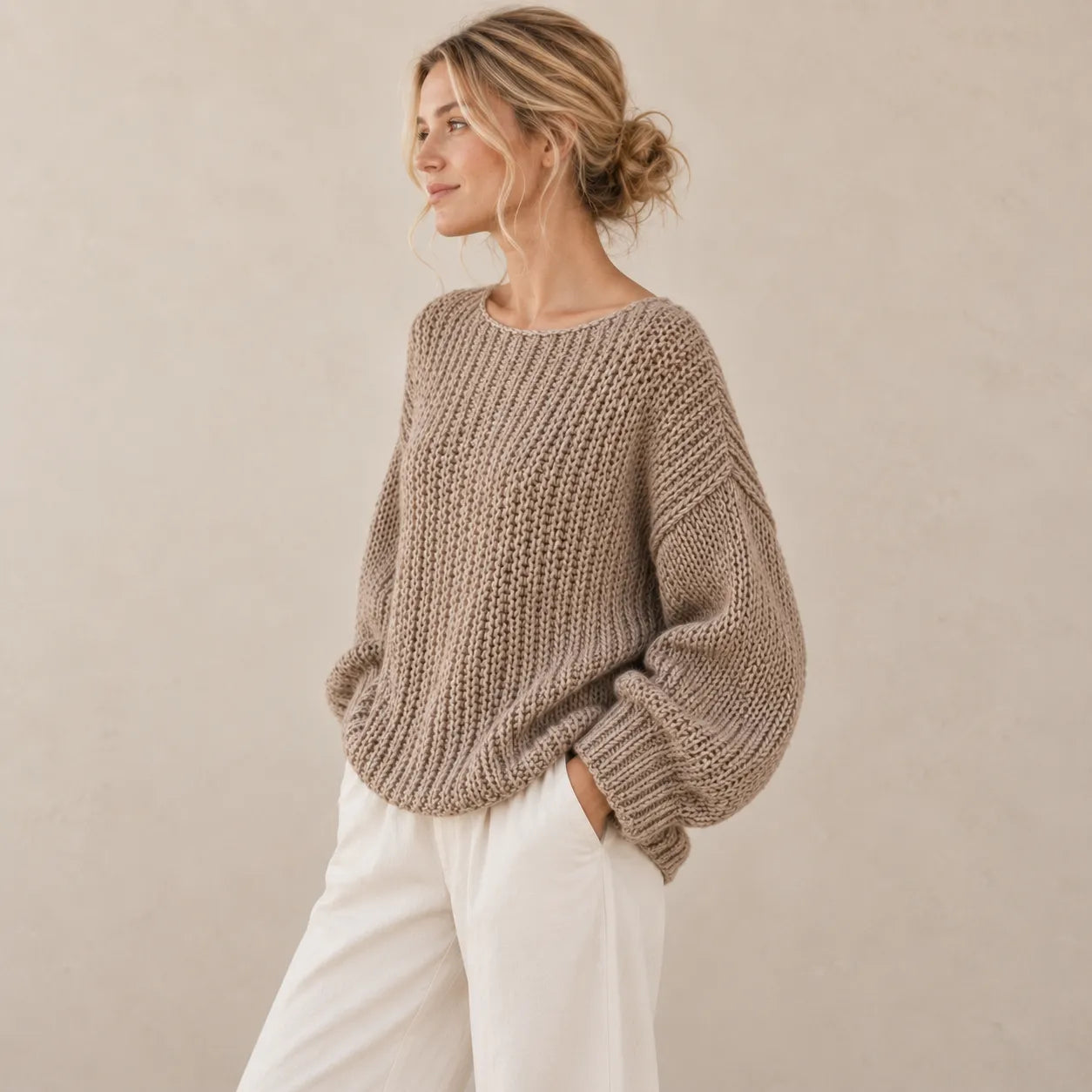 Oversized Pullover Knitting Pattern