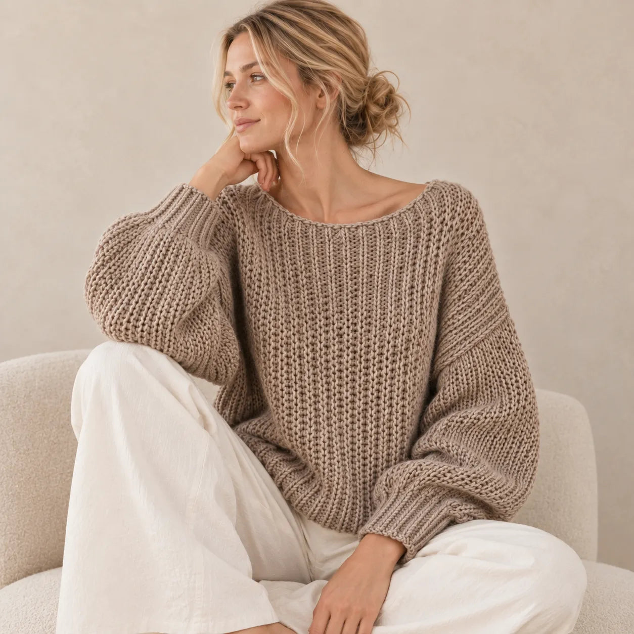 Oversized Pullover Knitting Pattern