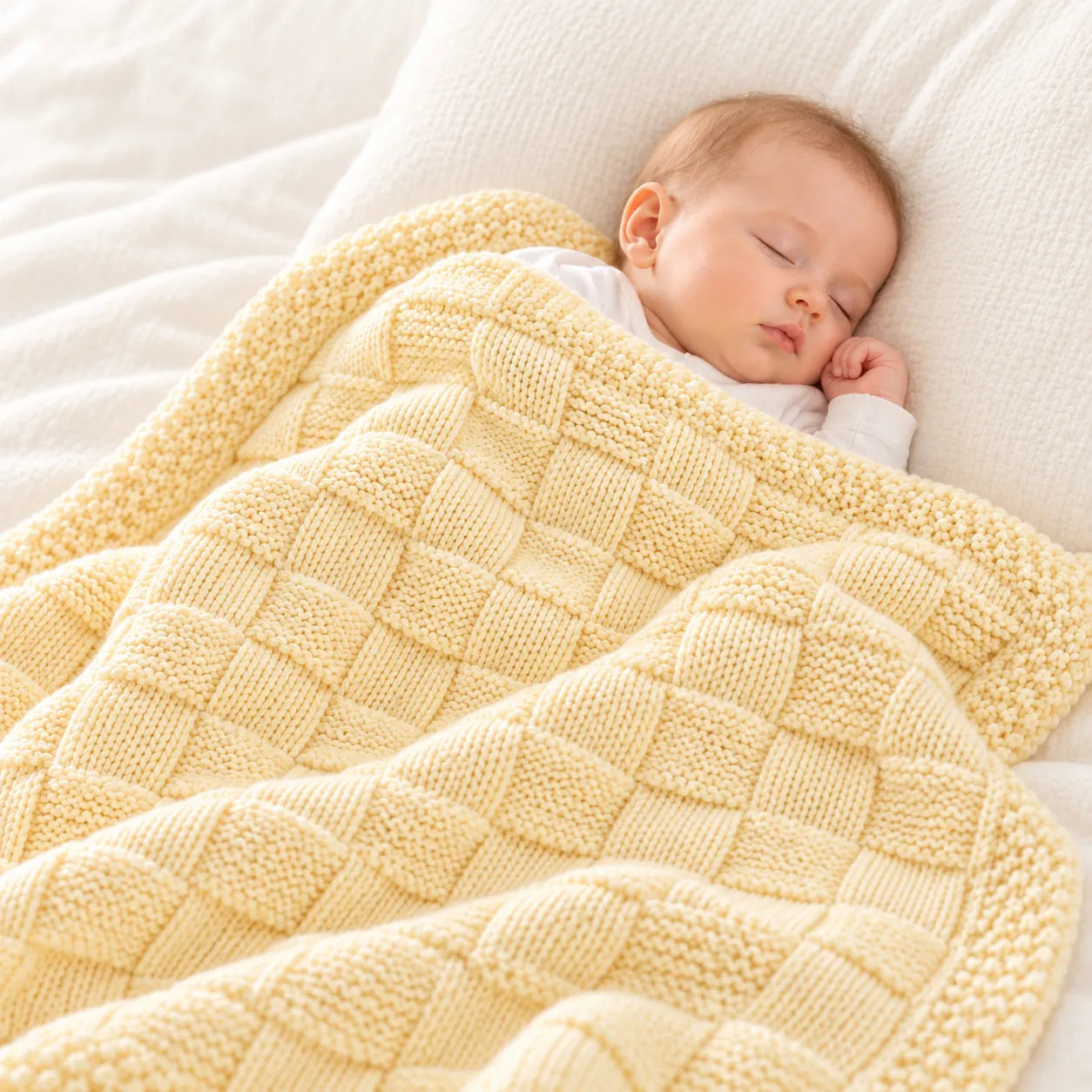 Little Loom Baby Blanket Knitting Pattern
