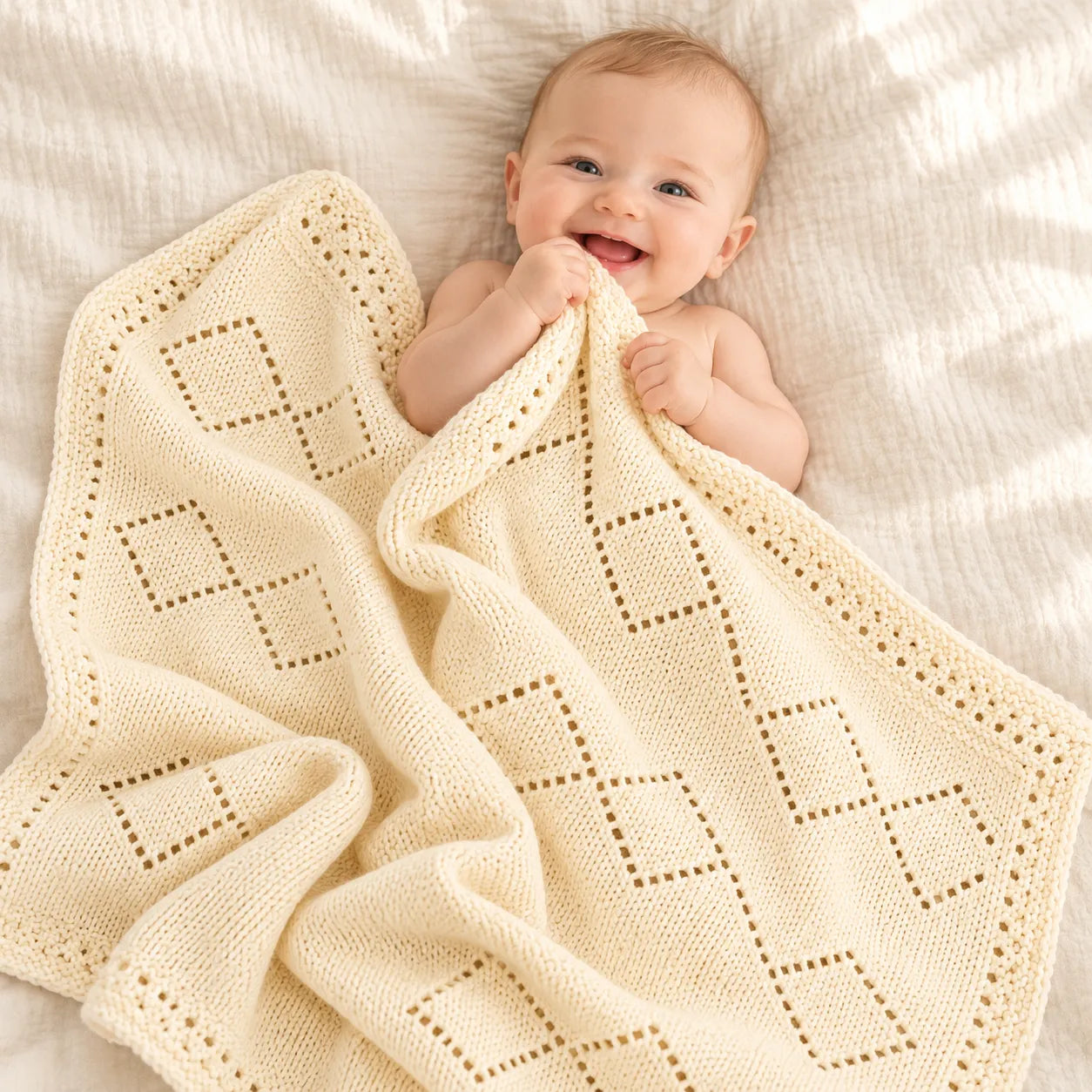 Vintage Patchwork Blanket Knitting Pattern