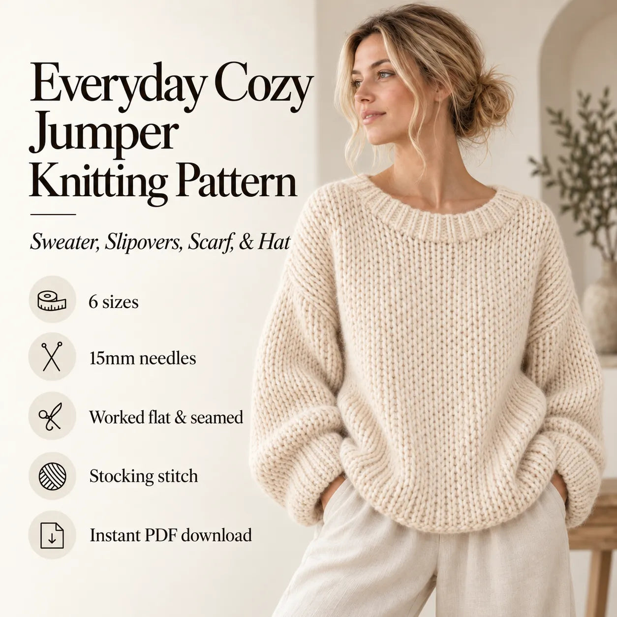 Everyday Cozy Jumper Knitting Pattern